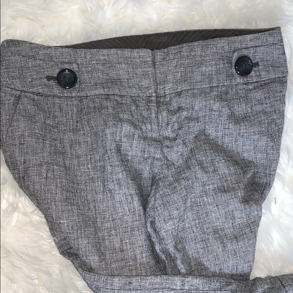 gray calf length, work pants - Picture 3 of 4